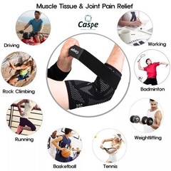 Elbow Sleeve Brace Wrap Adjustable Support Arm Arthritis Tendonitis Pain Relief