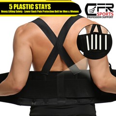 Back Brace Lower Lumbar Support Waist Suspender Belt for Heavy Duty Lifting Pain