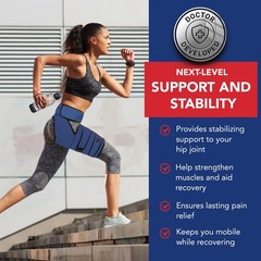Dr. Arthritis Stabilizing Hip Brace for Men & Women, Thigh Compression Sleeve…