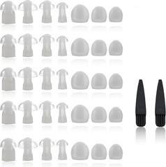 Comfort-Fit Hearing Aid Domes – 39 Soft Silicone Tips in Small to X-Large Sizes