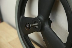 PAIR 16″ FLAT FREE Mag Wheels Tires for Quickie Iris Wheelchairs Zippie TS Xcape