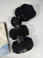 Vive ROM Knee Brace Adjustable Hinged Support Rehab Immobilizer w/ Sleeve