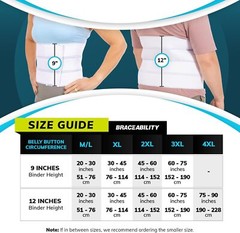 BraceAbility Plus Size Bariatric Abdominal Stomach Binder – XXL Belly Support