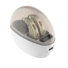 Behind-The-Ear Severe Hearing Loss Hearing Aid Noise Reduction w/ Charging Case