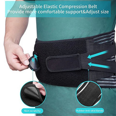 Adjustable Lower Back Brace Lumbar Support Waist Belt For Men Women Pain Relief