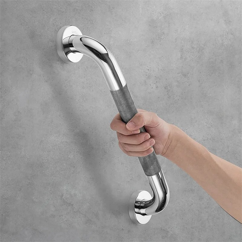 40/50cm Stainless Steel Bathroom Grab Bar Anti Slip Shower Safety Handle Rail
