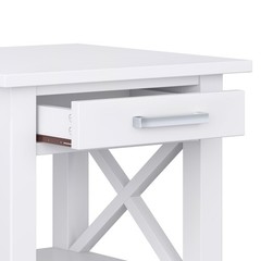 Simplihome Kitchener End – 21 Inch Wide Solid Wood Square Accent Drawer And