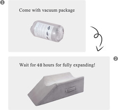 Velvet Elevation Leg Pillows for Ankle Surgery Recovery, Broken Foot, Hip