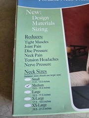 Dr. Bob’s Portable Neck Traction Size Medium 13.5-15.5” NIB Open Box