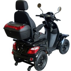 1000W Heavy Duty 4-Wheel Mobility Scooter 24.84 Miles 3 Speed 500lbs Load Black