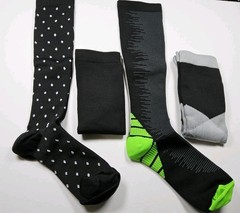 Unbranded Compression Lot Of 4 Pairs Socks Size S/M