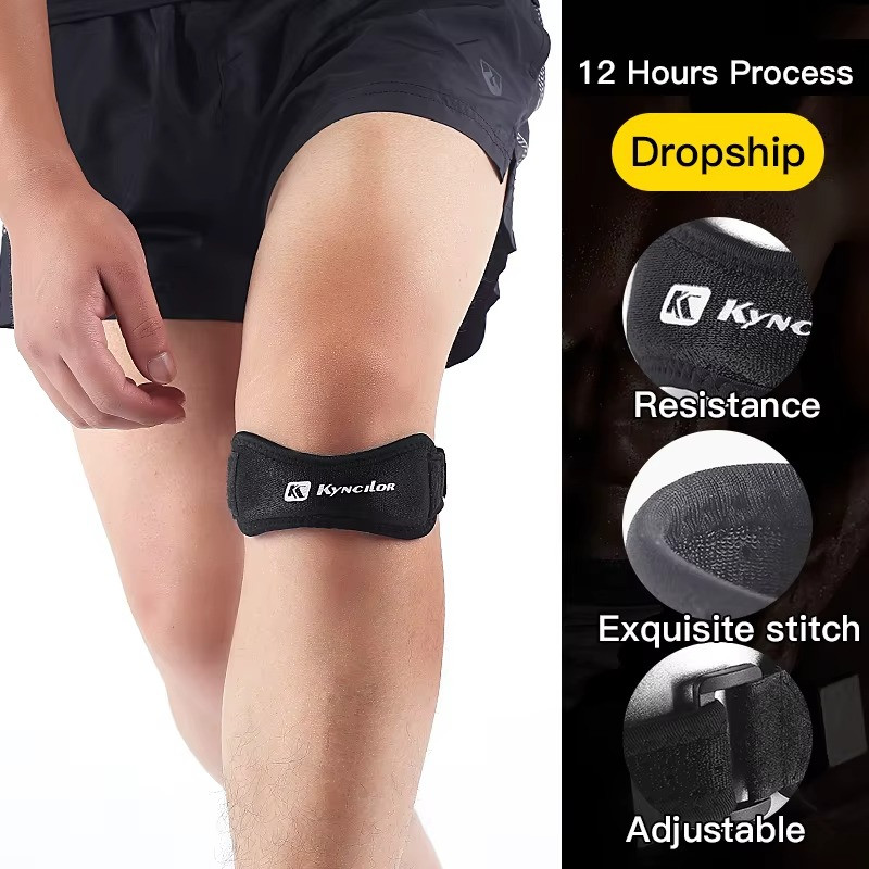 Adjustable Patella Knee Band Silicone Tendon Support Strap
