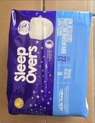 Cuties Sleep Overs Overnight Disposable Incontinence Pants XL Unisex Kids White