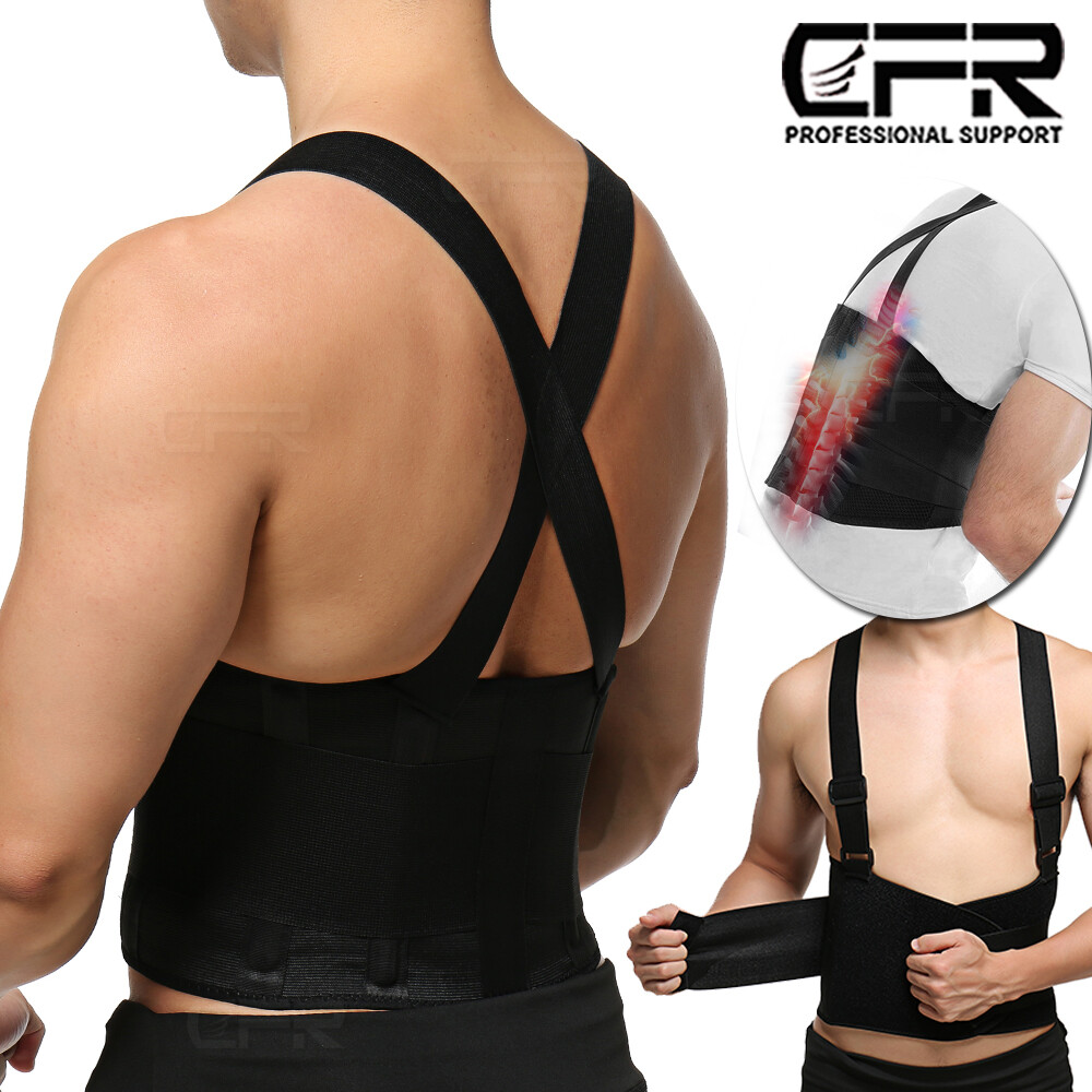 Lower Back Brace Lumbar Support Waist Belt for Men Women Pain Relief Adjustable