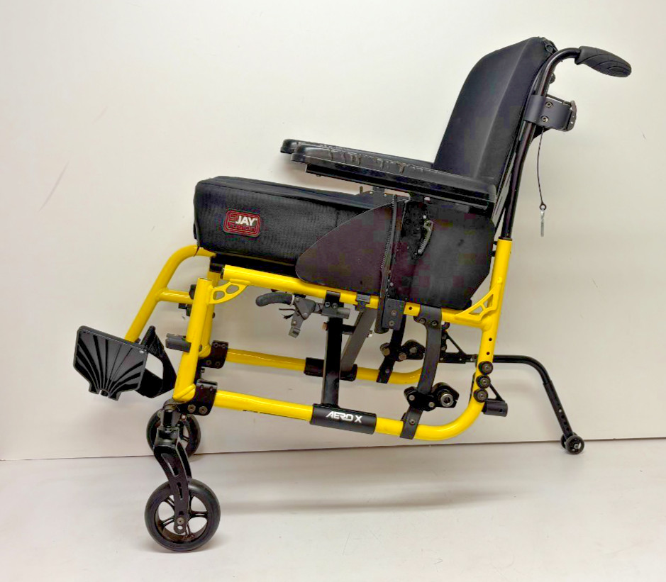 TiLite Aero X Swing Away Folding Aluminum Wheelchair Frame Yellow Jay Fusion ++