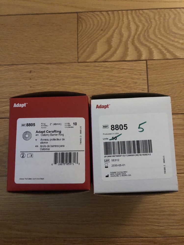 Hollister 8805 Adapt CeraRing Barrier Rings 2″ (48mm) 10 pcs 1.5 Boxes 15 Rings