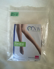 CVR Compression Care Reveal Beige Closed Toe Compression Socks