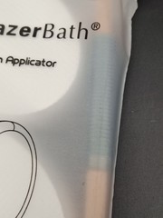 AmazerBath Lotion Applicator for Back Feet w 4 White Replacement Pads NEW