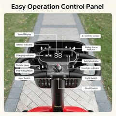 4 Wheel Folding Mobility Scooter Electric Power Wheelchairs Long Range 25/40Mile