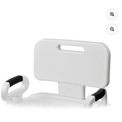 Drive Shower/Bath Chair Backrest Padded Arms Non-Slip Adjustable Height White