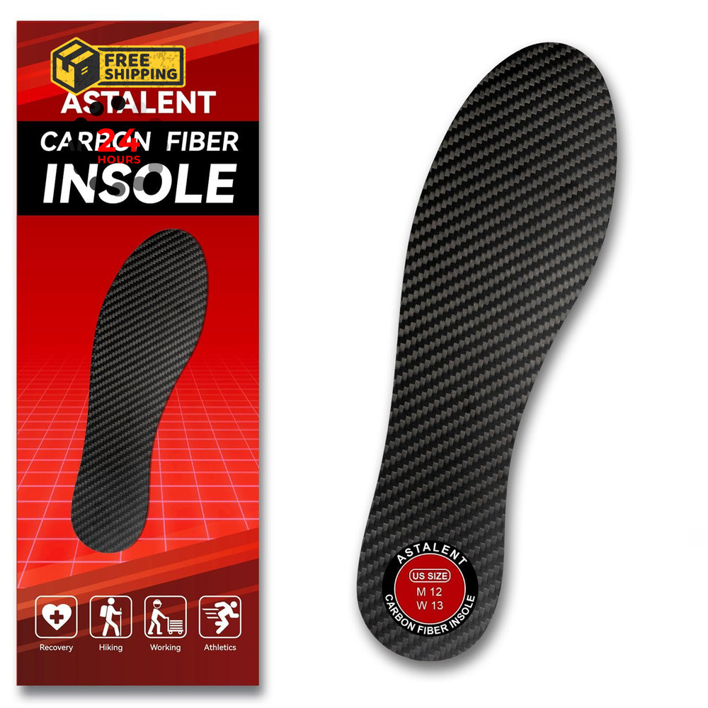 Carbon Fiber Men’s 10-10.5/Women’s 11-11.5, Black-1 Unit (Flippable Design)