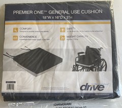 DRIVE Premium One General Use Cushion 18″ x 16″ x 3″ For Wheelchairs HCPCS E2601