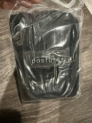 Vriksasana Posture SI Joint Belt Plus Size Black, Adjustable Neoprene/Silicone