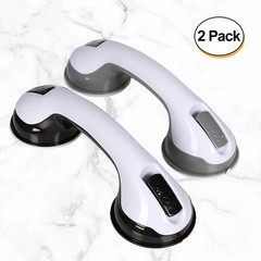 2Pack Shower Grab Bar 12″ Showers Suction Bar Handle Bathroom Safety Grip Handle