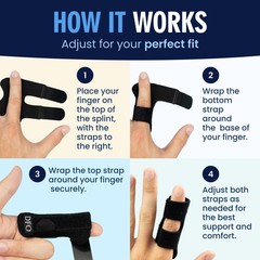 Dr. Frederick’s Trigger Finger Splint – 2 ct – HSA/FSA – Index, Middle & Ring…