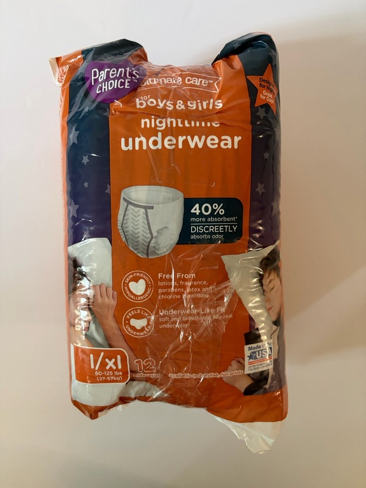 Parent’s Choice Ultimate Care Nighttime Underwear for Boys & Girls L/XL, 11 Ct