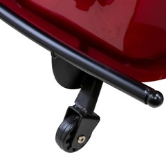 Black Platinum Electric Scooter 500 lb Cap Radio USB Port 15 MPH Locking Storage