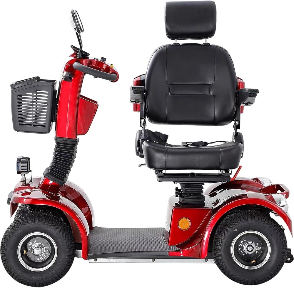 4-Wheel Mobility Scooter 500W 48V 20AH Battery Motor 360° Swivel Seat for Senior