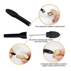 ▪ 10pcs Hearing Aid Cleaning Brush Portable Hearing Amplifier Brushes With Wax