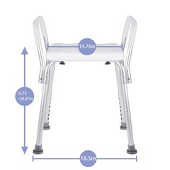 Adjustable Medical Shower Chair Bath Tub Seat Bench Stool Seat Elderly Bathing