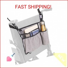 PEPE Mobility Wheelchair Basket for Back, Large Capacity Wheelchair Backpack Org