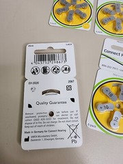 Connect Hearing P10 Hearing Aid Batteries Mercury Free 10 Packages (6 Packs) 60