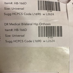 DR MEDICAL HB-166D BILATERAL HIP ORTHOSIS