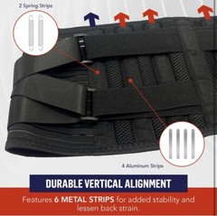 DR. ARTHRITIS BACK BRACE SUPPORT BELT, MEDICAL LOWER LUMBAR BRACE MEDIUM