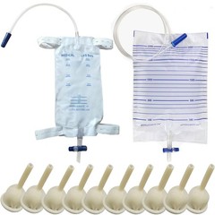 Condom Catheter External self Sealing Set 10pcs Male Condom Catheter 1pcs 500ml