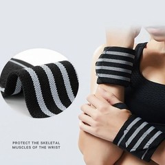 Gym Sports Wrist Band Brace Wrap Adjustable Support Strap Carpal Tunnel Bandage