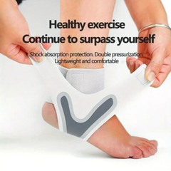 US Ankle Sport Foot Wrap Support Brace Compression Tendon Strap Elastic Bandage