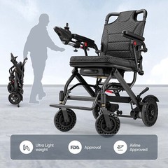 Ultra Lightweight Foldable Electric Wheelchairs Power Wheelchair For Airline
