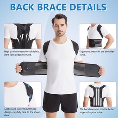 Herokoo Back Brace Posture Corrector for Women & Men, Shoulder Medium