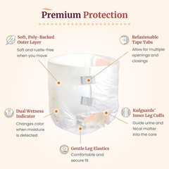 Tranquility ATN Adult Diapers Maximum Overnight Absorbency Leakproof XS/S/M/L/XL