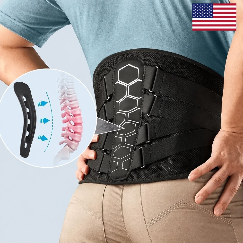 Copper Fit X-Back Brace for Lower Back Pain, Lumbar Support, (Large/XLarge)