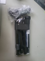 Health Gel Grip Folding Cane, Max Weight Cap Black And Silver New In Package