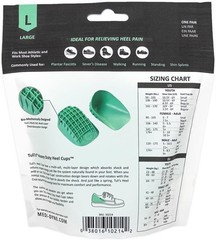 Tuli’s Heavy Duty Heel Cups – Shock Absorption Plantar Fasciitis Relief (1 Pair)