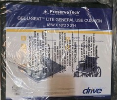 Drive Preserve Tech Gel-U-Seat Lite Seat Cushion 18″ x 16″ x 2″ Wheelchair Pad
