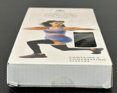 Gaiam Compression Thigh High Leg Sleeves Black One Size #05-63061