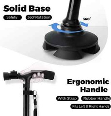 New Folding Walking Cane with LED Light Adjustable Walking Stick